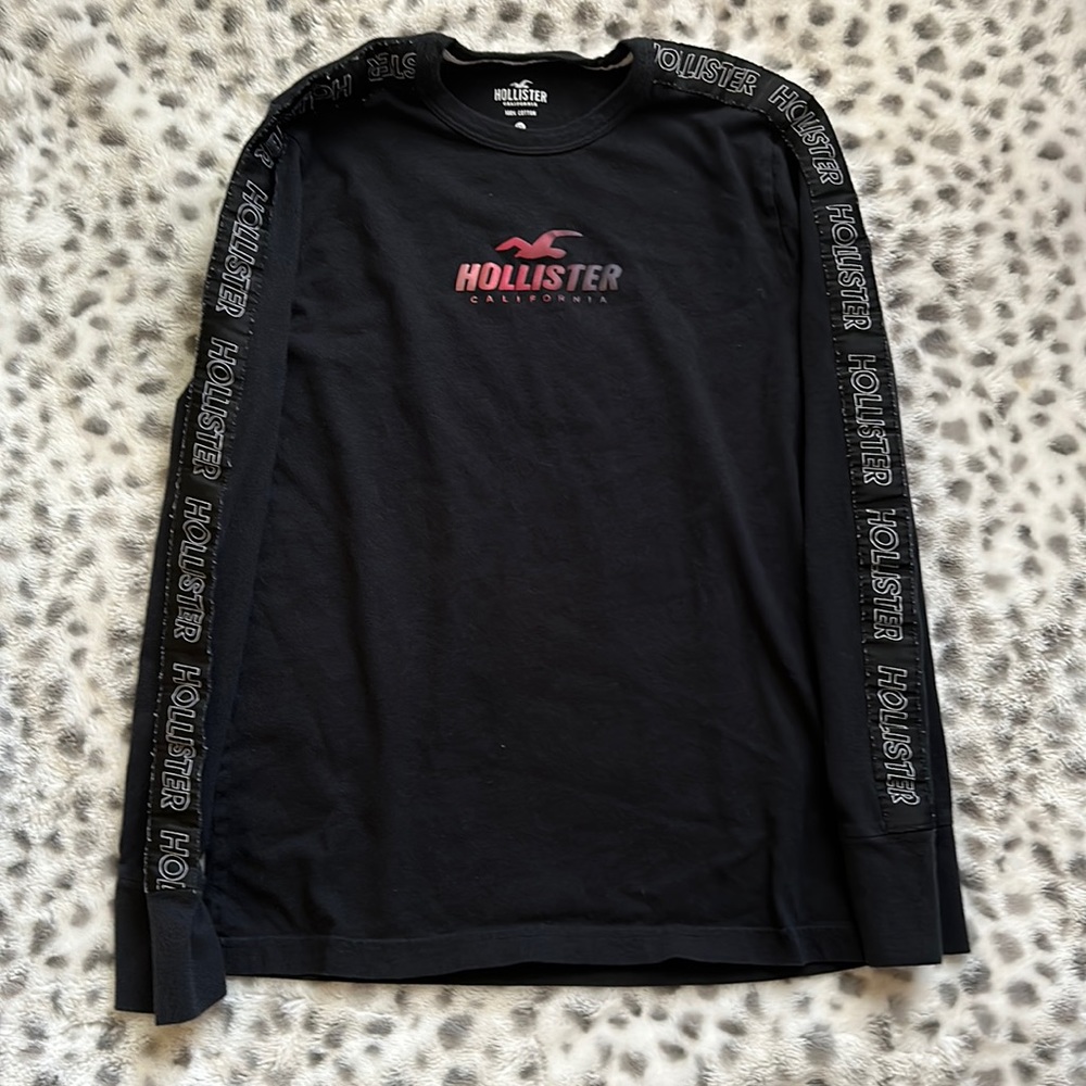 Black Hollister, long sleeve, T-shirt, size extra small.